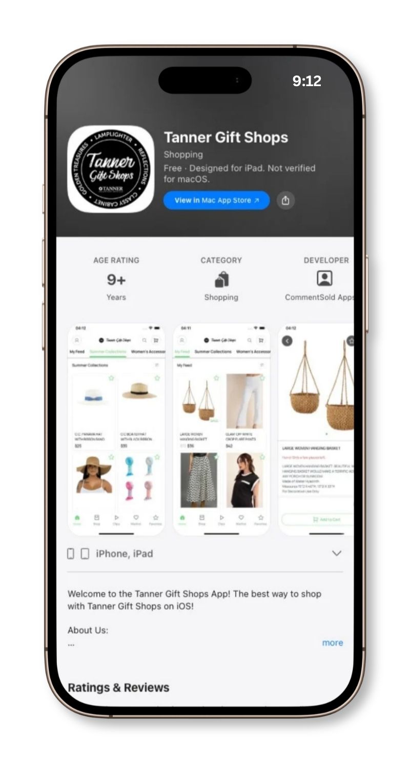 App on the Apple App Store